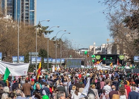 <strong>Espagne</strong> : 23 000 personnes manifestent contre l’avortement à Madrid.