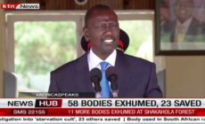 Kenya : le président William Ruto s’exprime sur l’affaire Paul Mackenzie. 